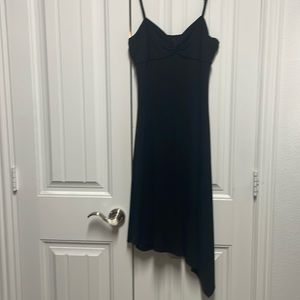 BCBG Maxazria medium black dress with adjustable spaghetti straps